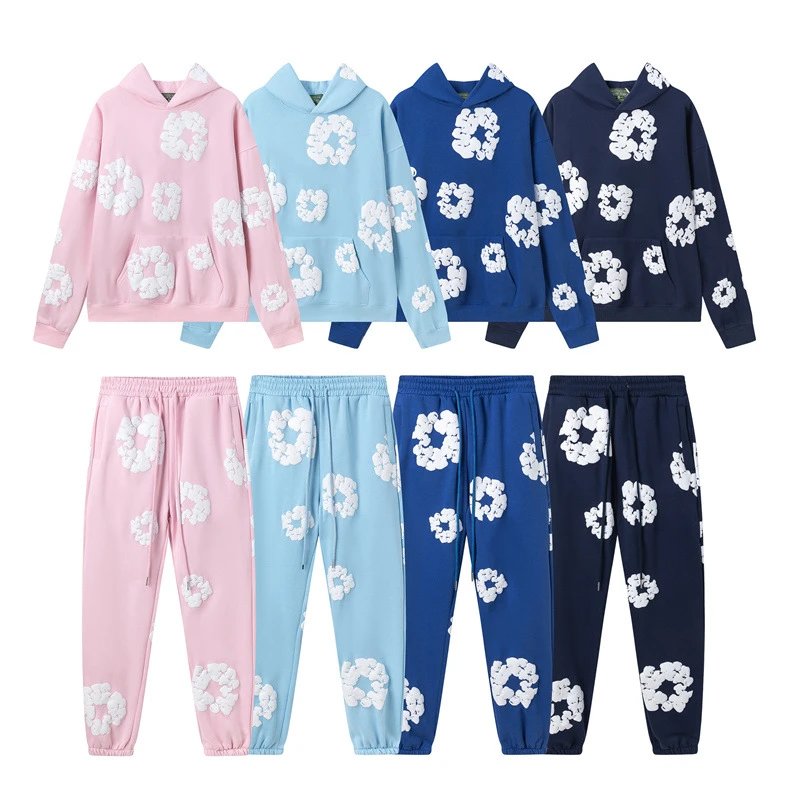 Floral Print Hoodie and Jogger Set for Women - Cozy Matching Outfit