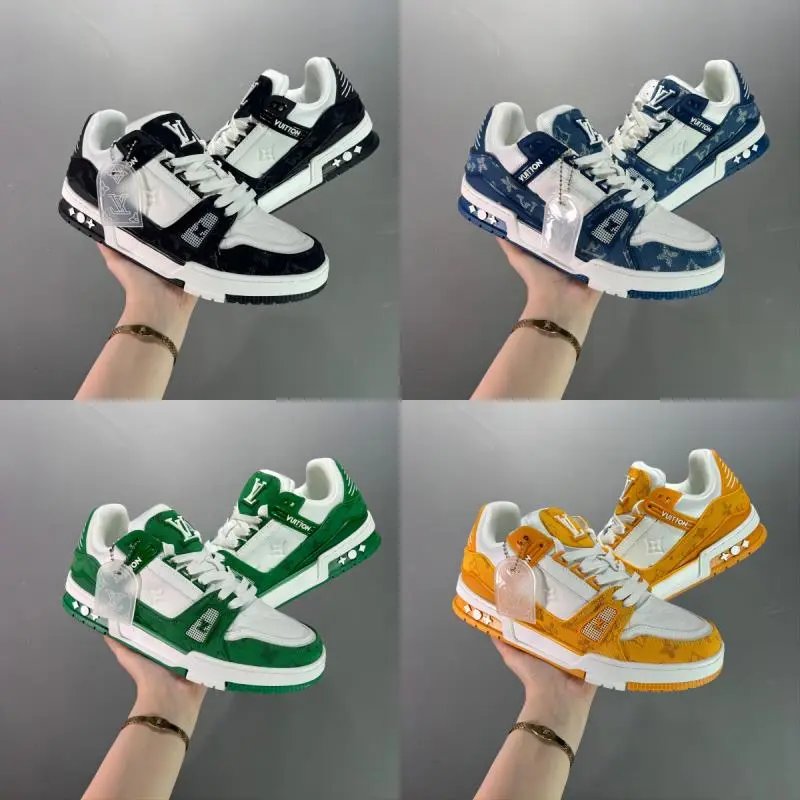 Louis Vuitton LV Trainer Sneakers Men Women Fashion Streetwear Shoes