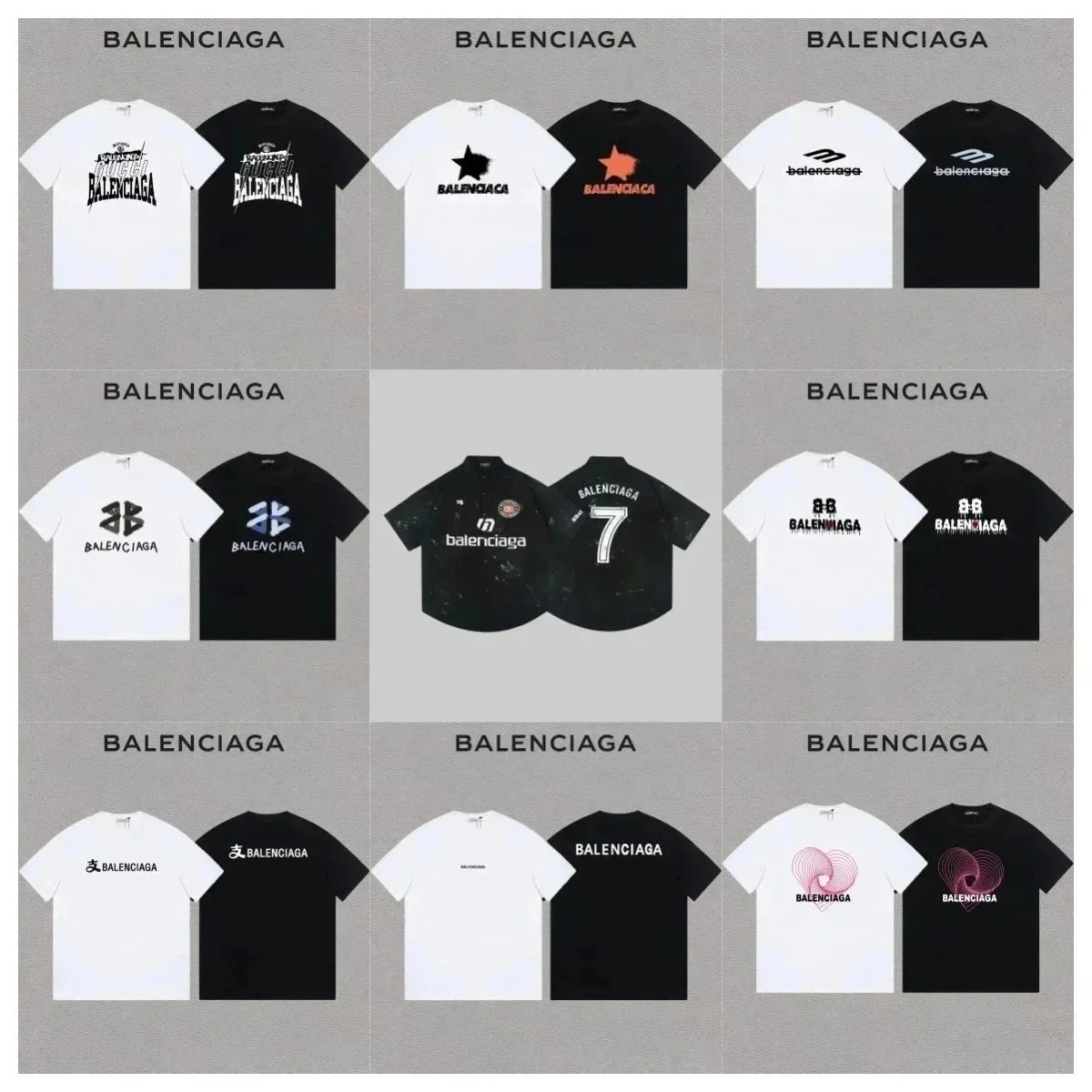 Balenciaga T-Shirts Collection - Fashionable Streetwear for Men and Women