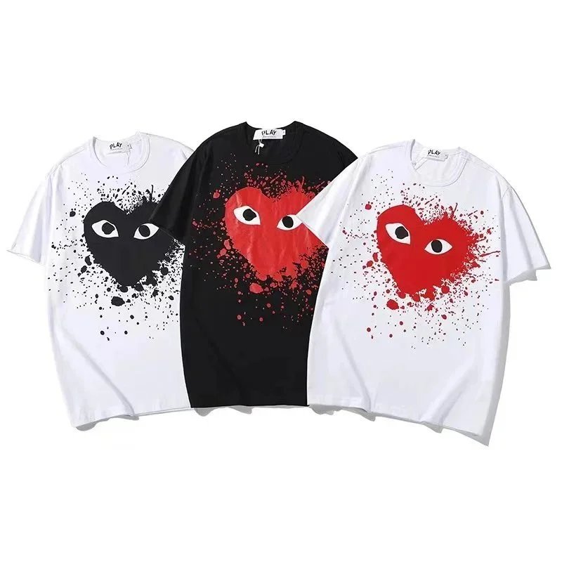 PLAY Heart Eyes T-Shirt Unisex Streetwear Graphic Tee