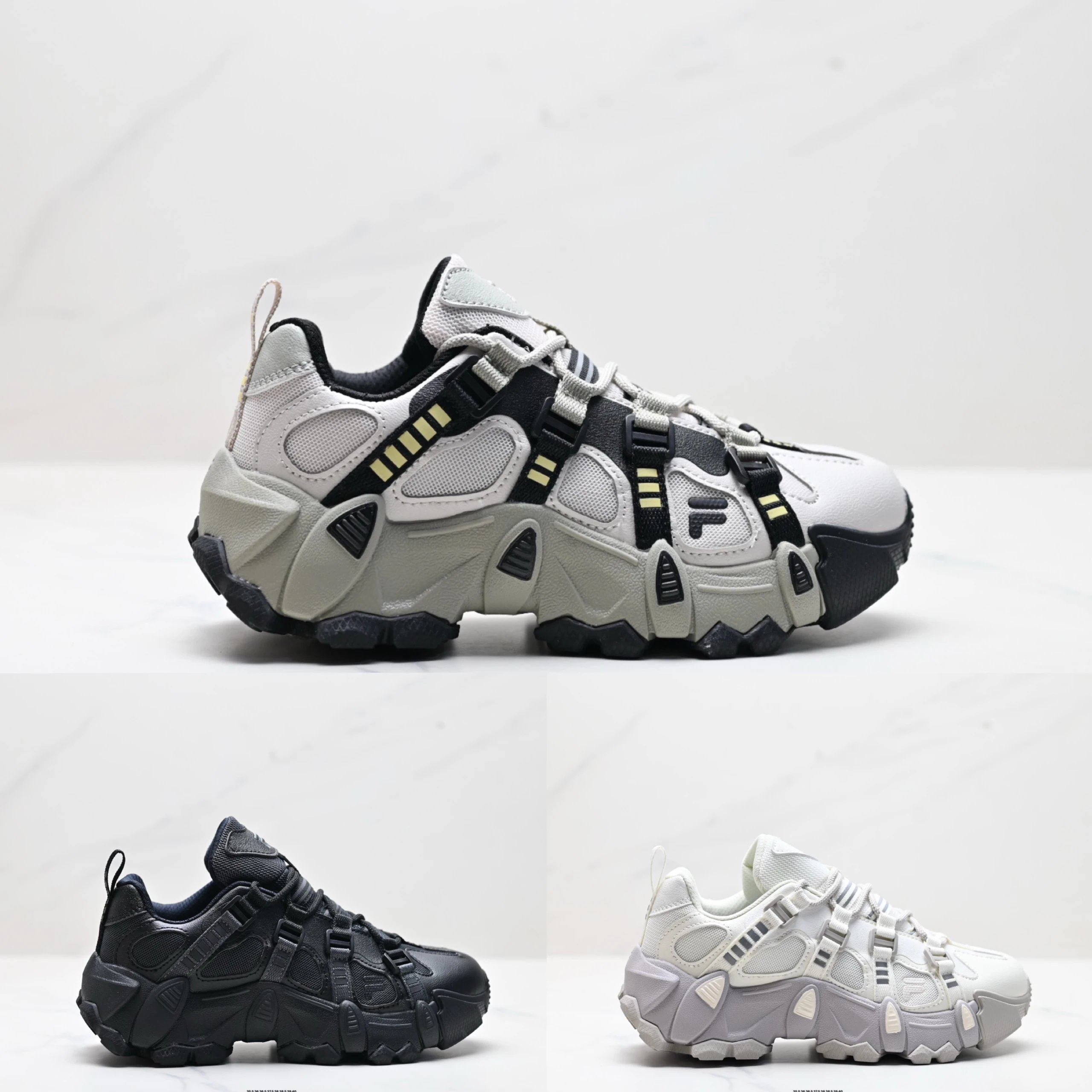 FILA Disruptor 2 Men Women Fashion Sneakers White Black Grey