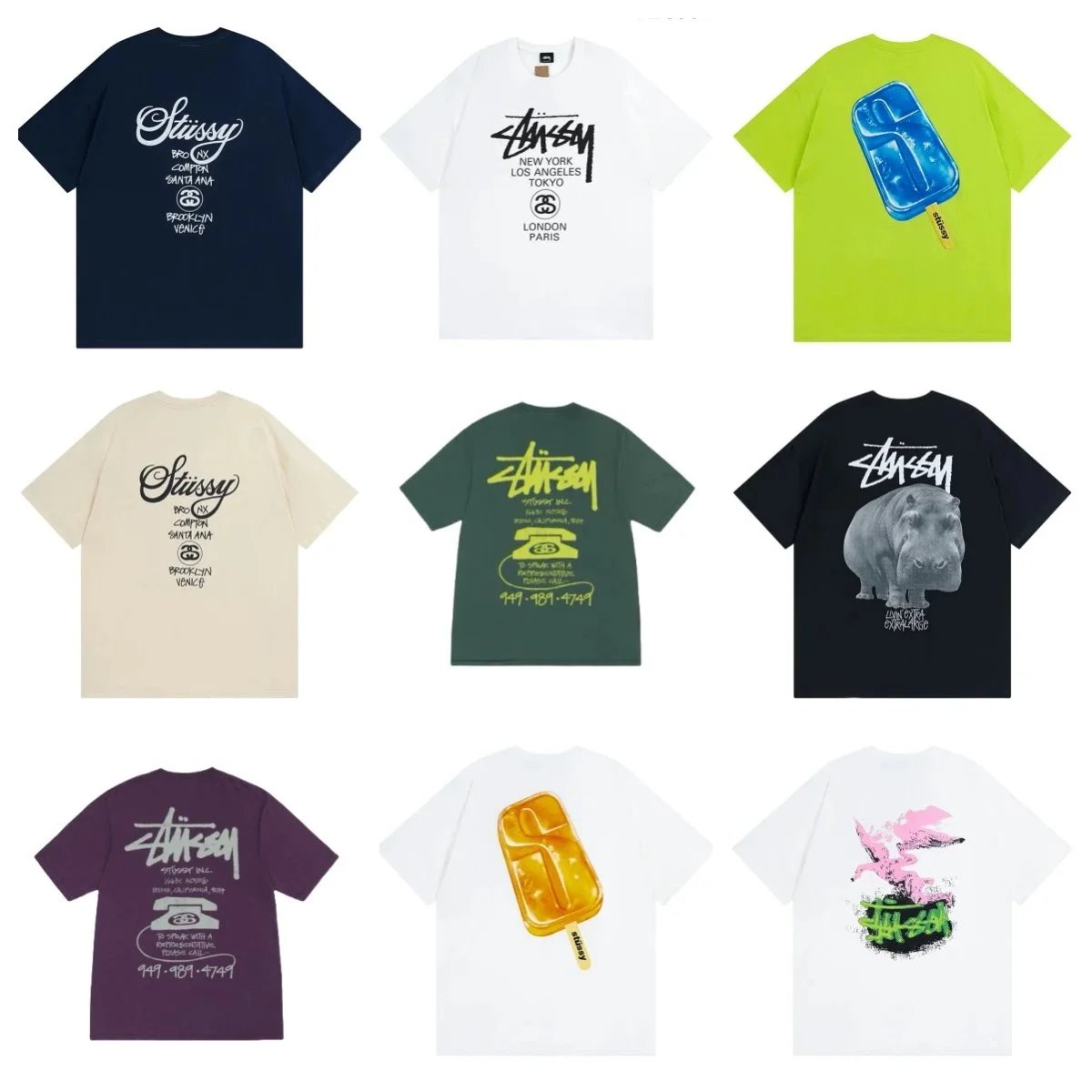 Stussy T-Shirts Collection - Streetwear Fashion for Men