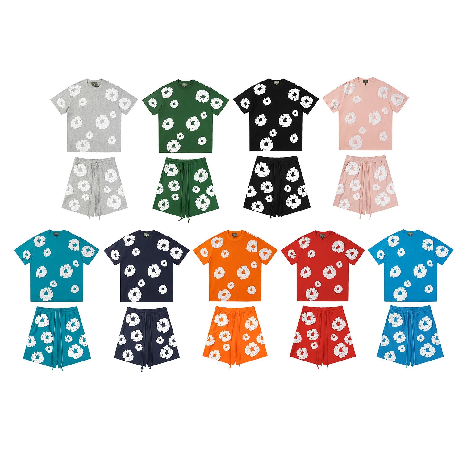 BAPE Camo Flower T-Shirt and Shorts Set