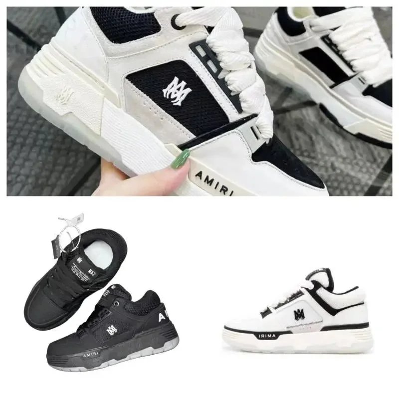 AMIRI White and Black Sneakers for Men and Women