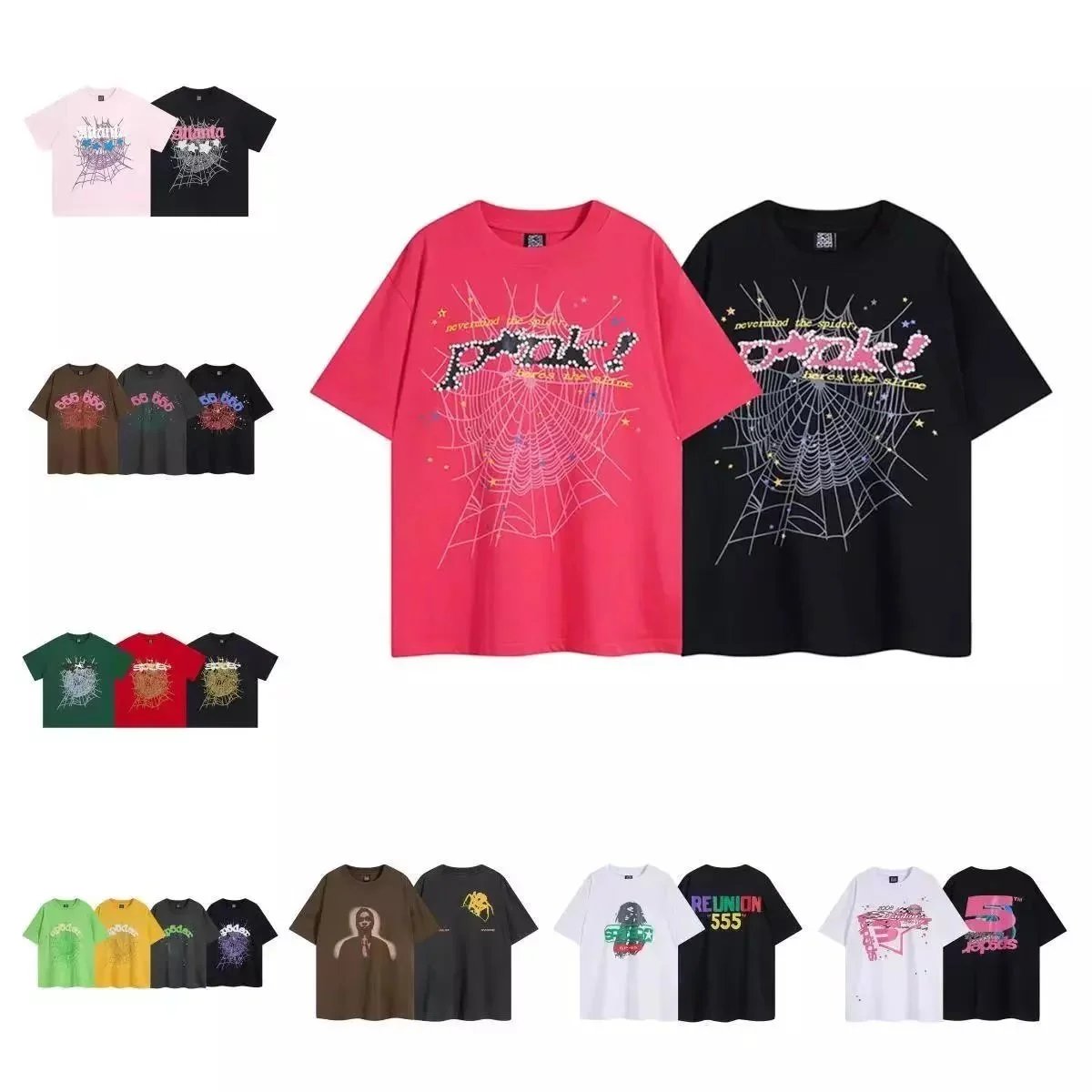 Peak! Spider Web Graphic T-Shirt Unisex Oversized Streetwear Tee