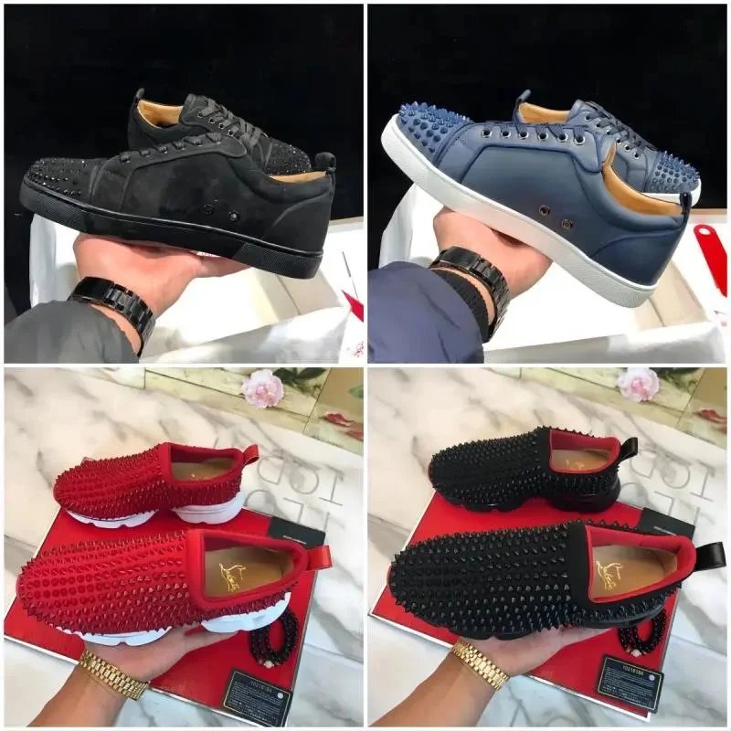 Christian Louboutin Spike Sneakers Men's Fashion Shoes