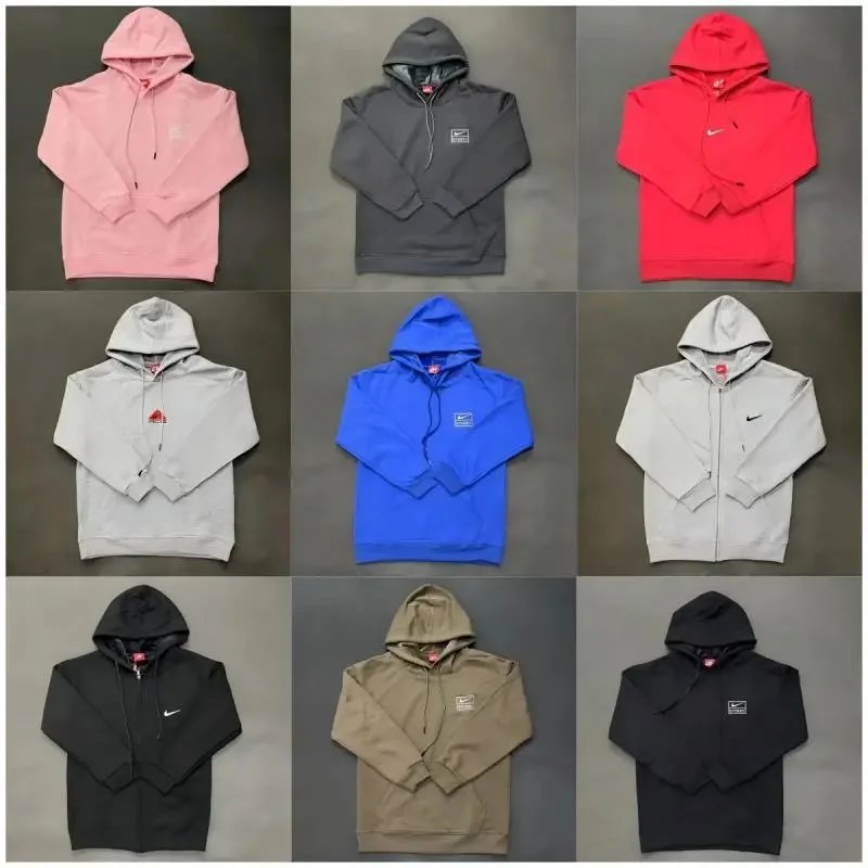 Nike Hoodie Sweatshirt Men's Pullover Zip-Up Hooded Jacket