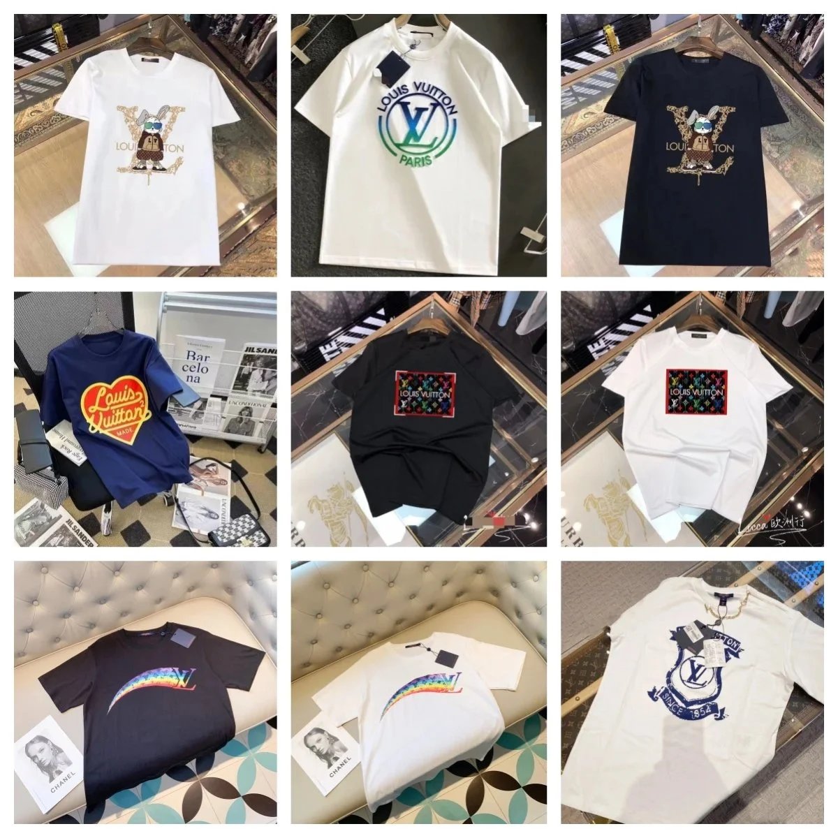 Louis Vuitton T-Shirts for Men and Women Fashion Streetwear