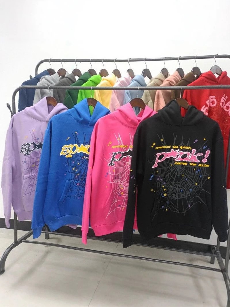 P*ok! Embroidered Spider Web Hoodie Sweatshirt