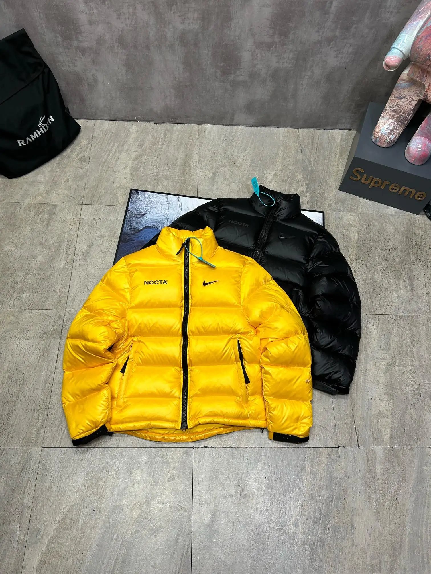 NOCTA x Nike Puffer Jacket Yellow Black Limited Edition