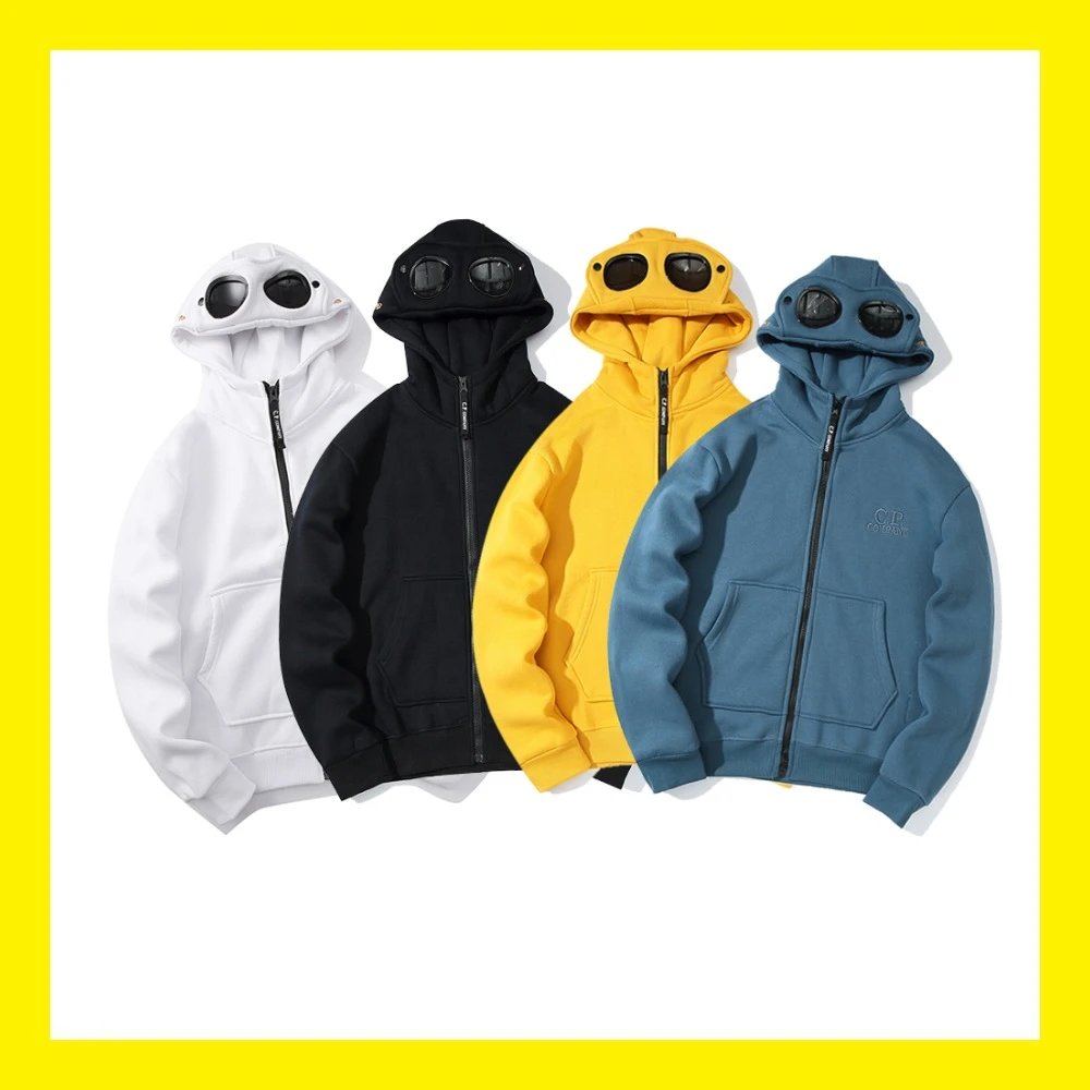 CP Company Goggle Hoodie Sweatshirt Men Women Fashion Streetwear Zip-Up Hoodie