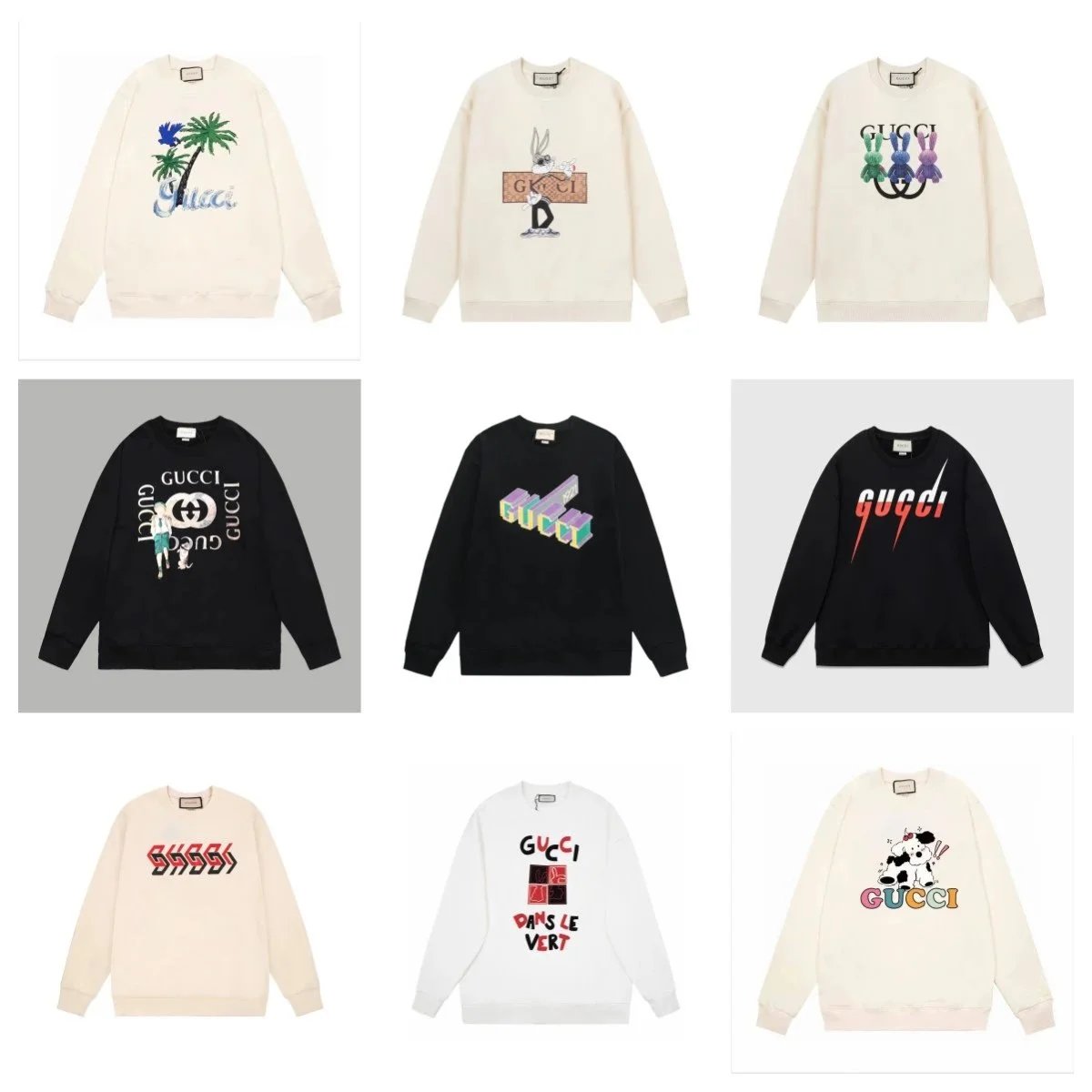 Gucci Embroidered Sweatshirts Collection for Men and Women