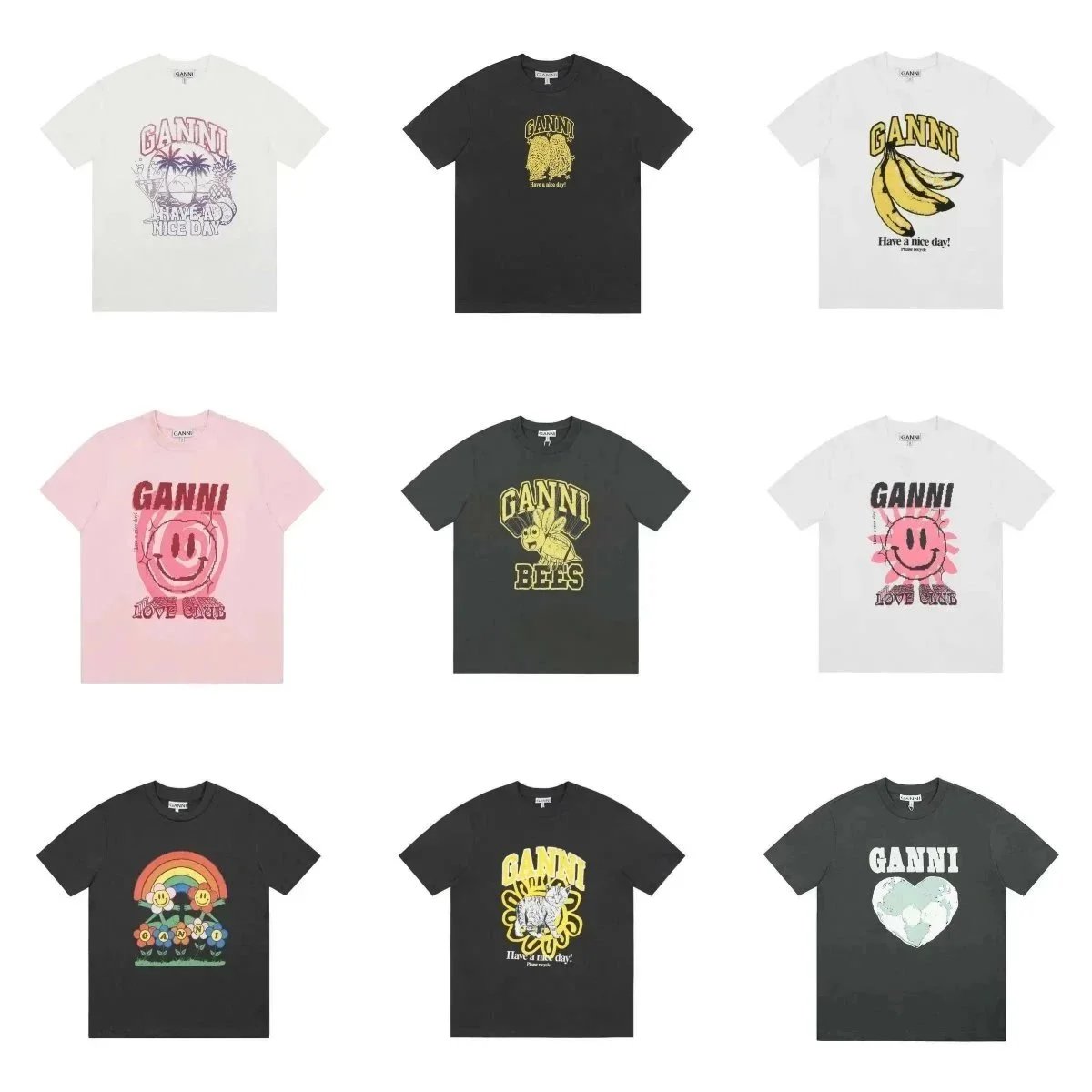 GANNI Graphic T-Shirts Collection - Fun Prints & Bold Designs