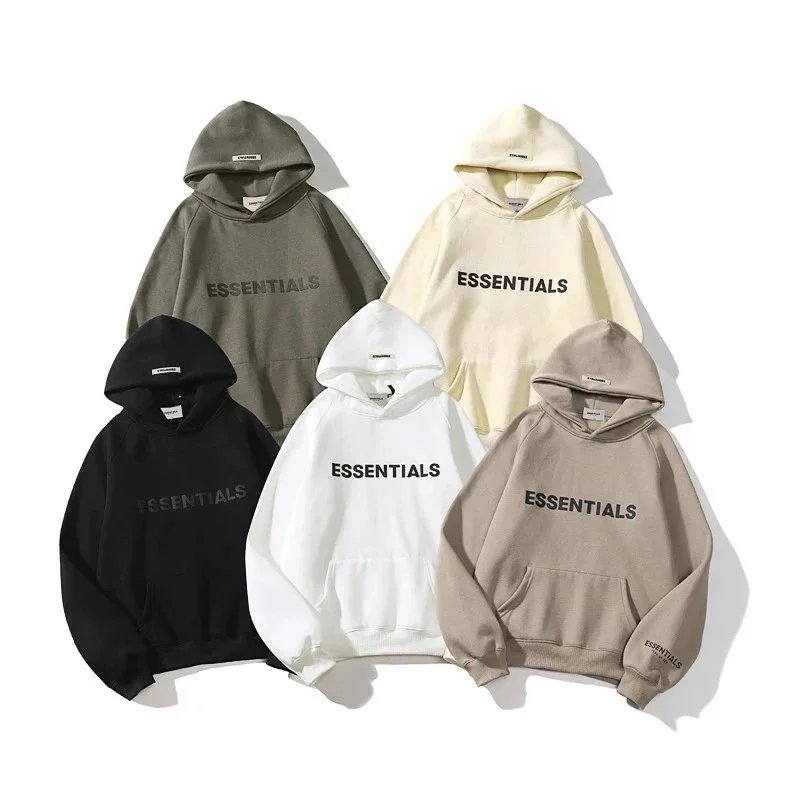 Essentials Hoodie Sweatshirt Unisex Oversized Logo Pullover