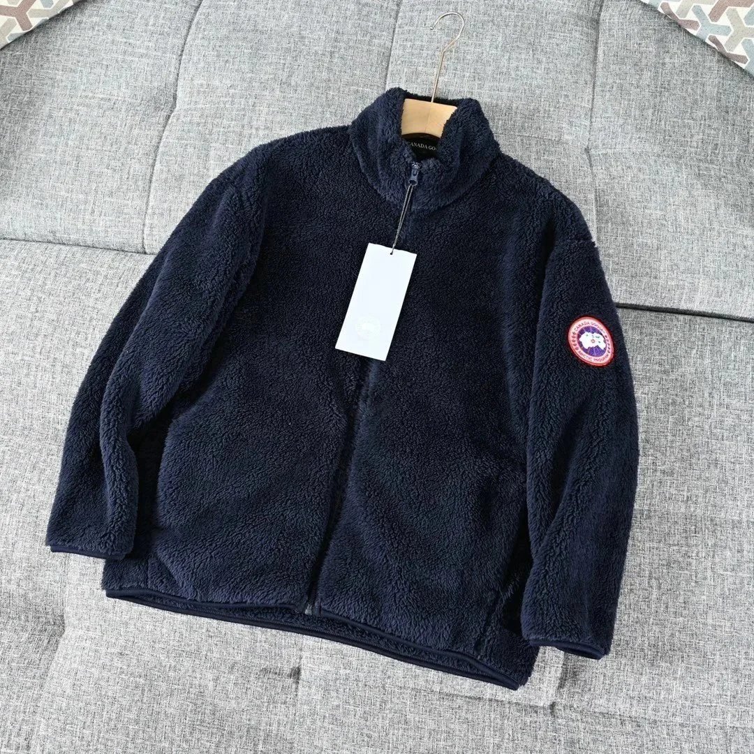 Canada Goose Navy Blue Fleece Jacket for Men Women