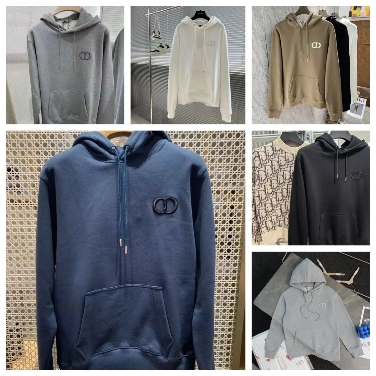 Dior Logo Hoodie Men Women Fashion Sweatshirt Casual Hooded Pullover