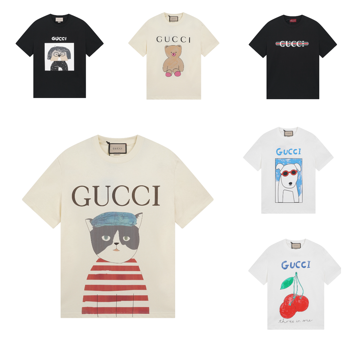 Gucci Printed T-Shirts for Men and Women