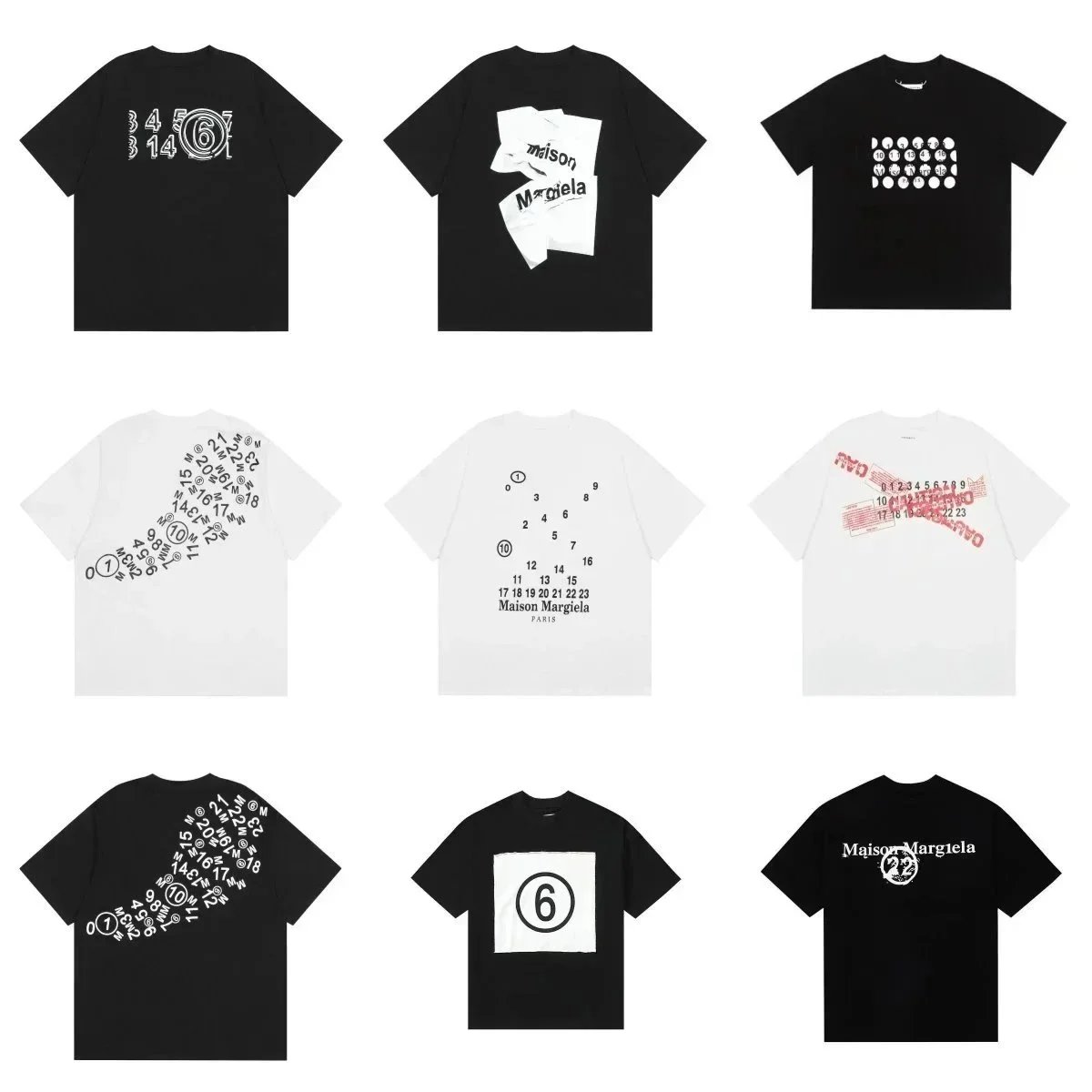Maison Margiela Number Series T-Shirt Collection