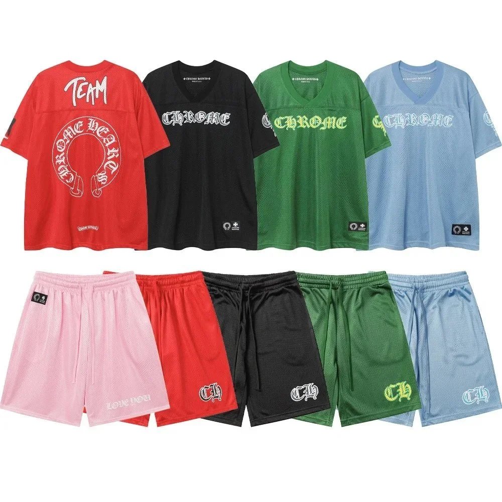 Chrome Hearts Mesh Jersey Set - T-Shirt & Shorts Combo
