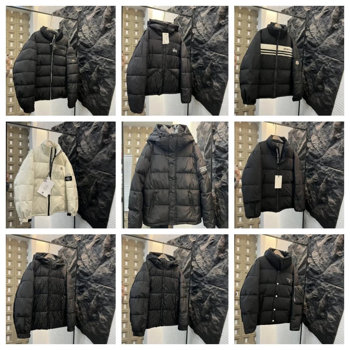 Moncler Down Jacket Winter Warm Hooded Puffer Coat for Men and Women