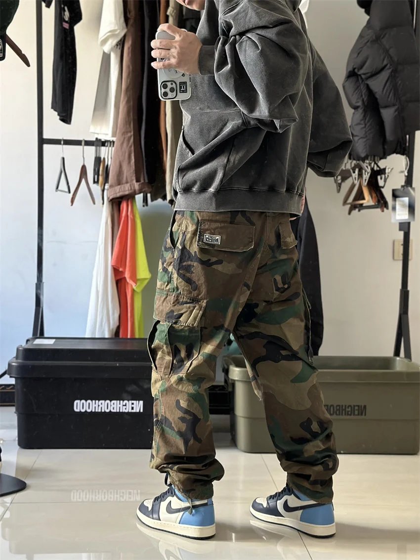Camouflage Cargo Pants Men Streetwear Tactical Style