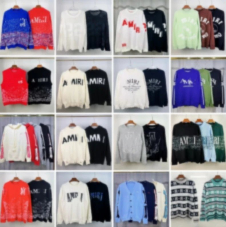 AMIRI Logo Knit Sweaters for Men and Women