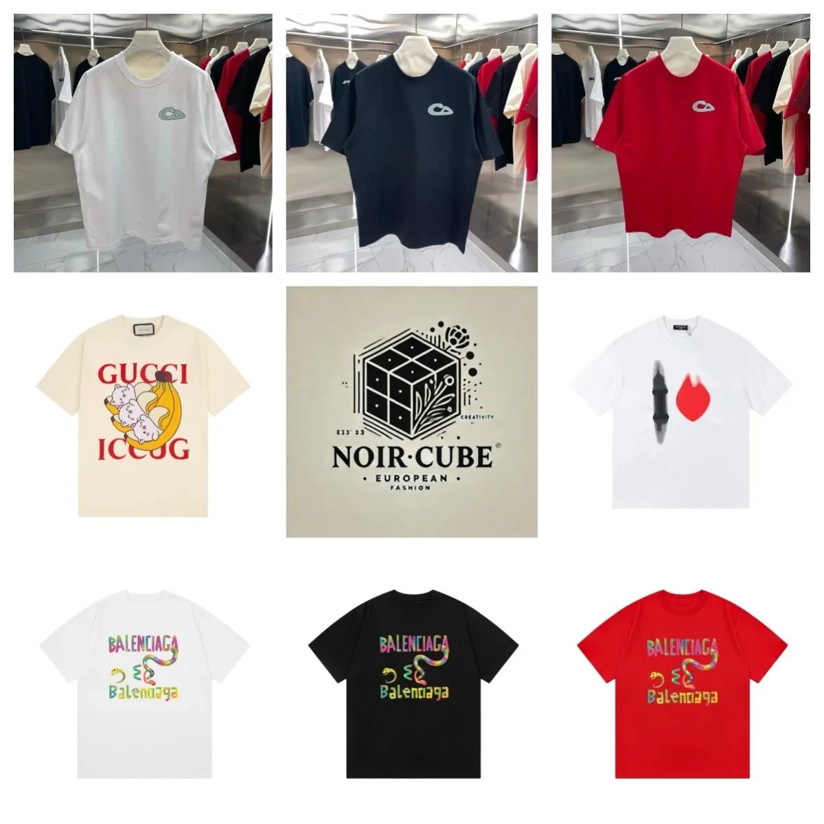 NOIR CUBE Fashion T-Shirts for Men and Women - Trendy Streetwear Design