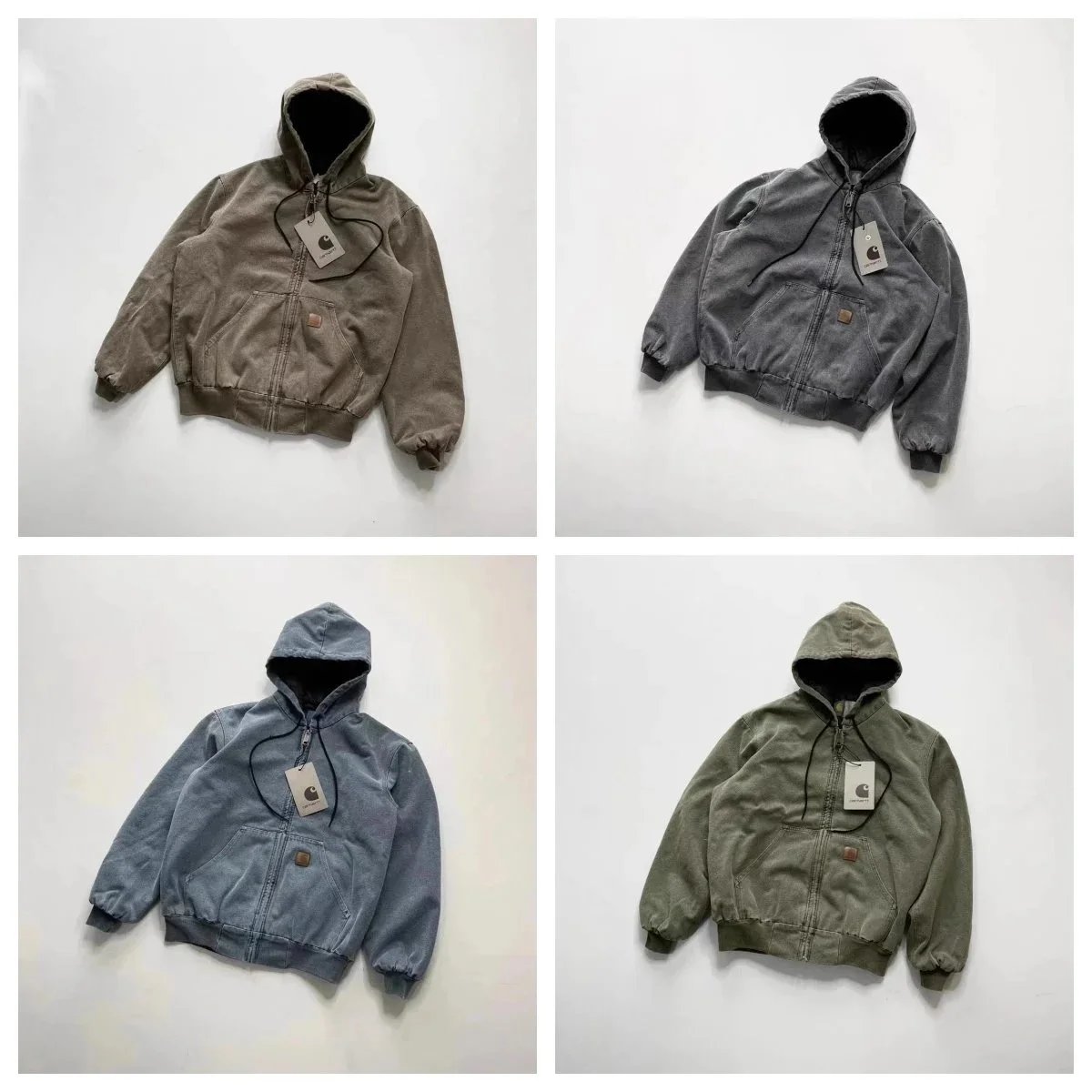 Carhartt Zip-Up Hoodie Sweatshirt Men's Workwear Jacket