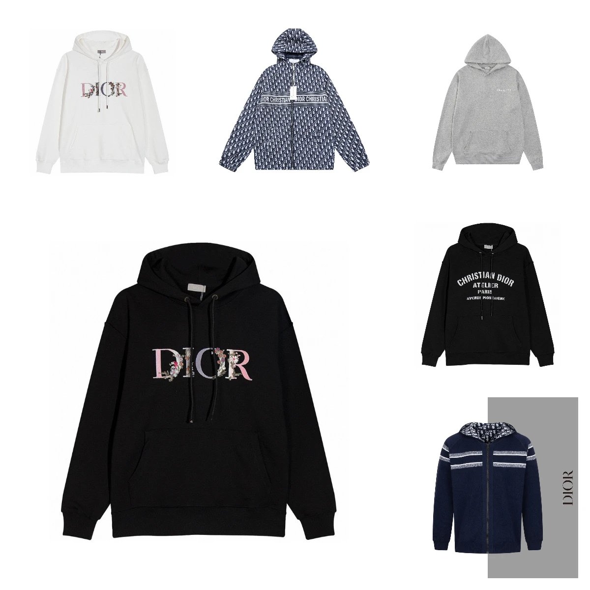 Dior Hoodie Collection - Premium Logo Sweatshirts for Men and Women