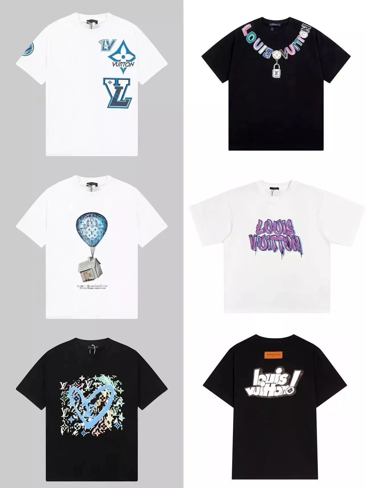 Louis Vuitton Graphic T-Shirts for Men and Women