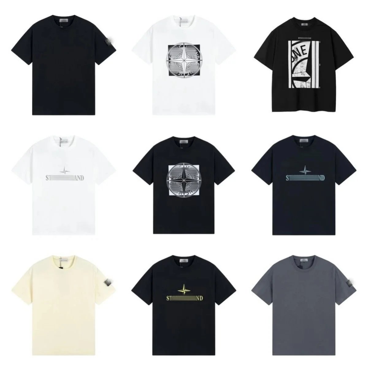 Stone Island T-Shirts Collection - Premium Cotton Tees with Logo Design