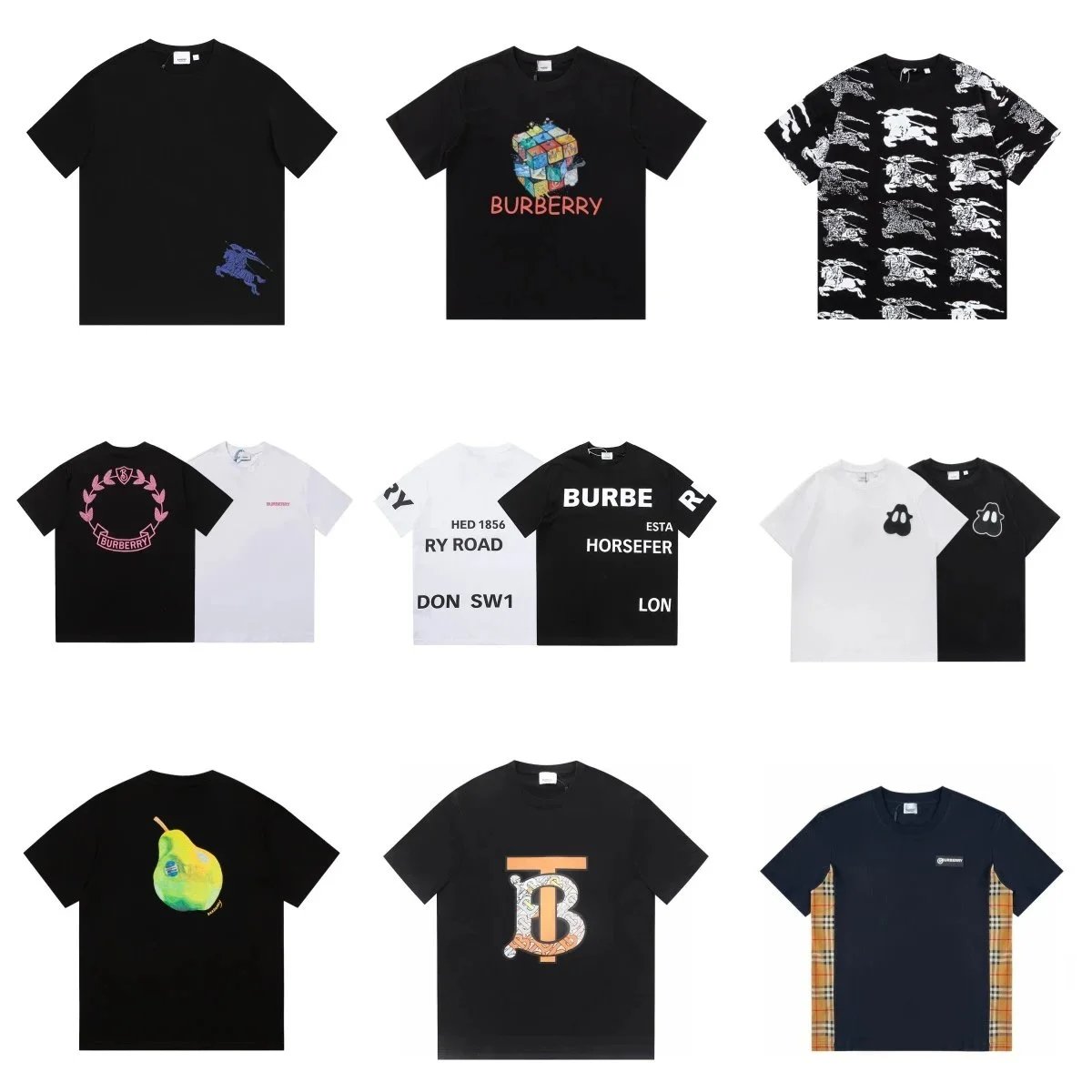 Burberry T-Shirts Collection - Men's Fashion Tees with Logo and Graphic Prints