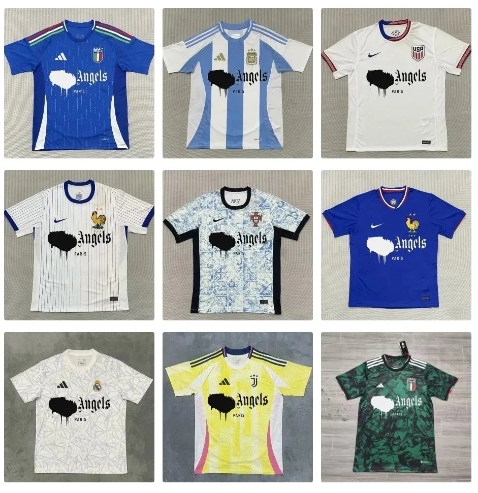 Custom Football Jersey Collection with Angels Paris Logo
