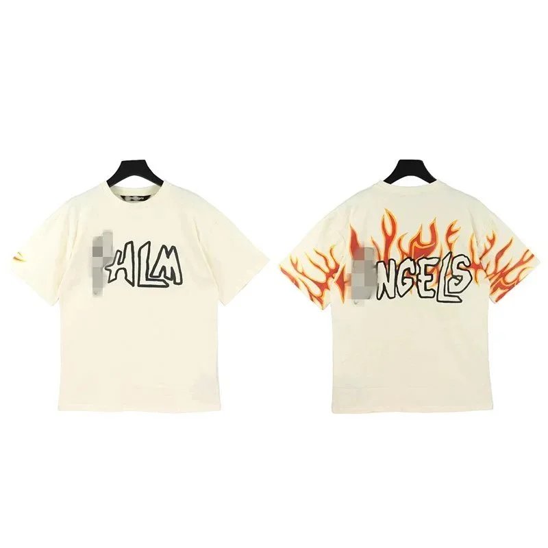 Palm Angels Flame Print T-Shirt Men's Streetwear Fashion