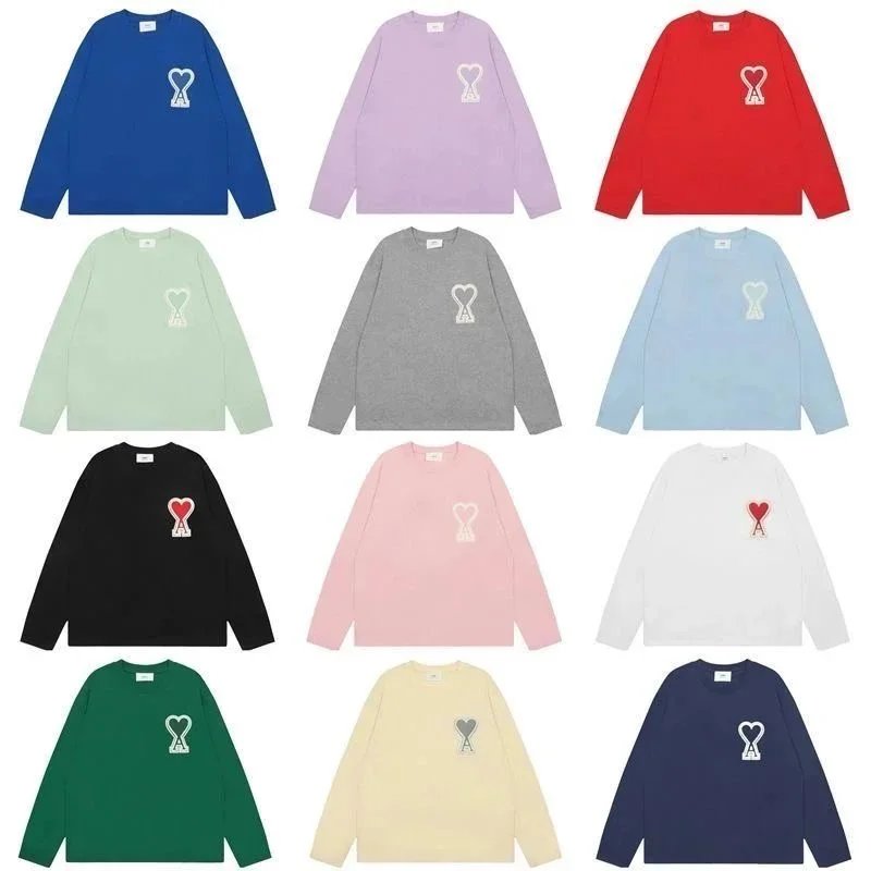 BAPE Heart Logo Long Sleeve T-Shirt in Multiple Colors