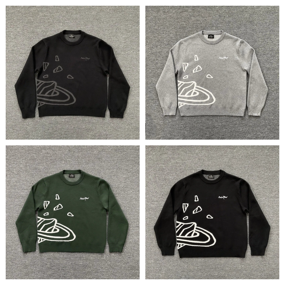 BAPE x Nike Air Force 1 Knit Sweater - Black, Grey, Green