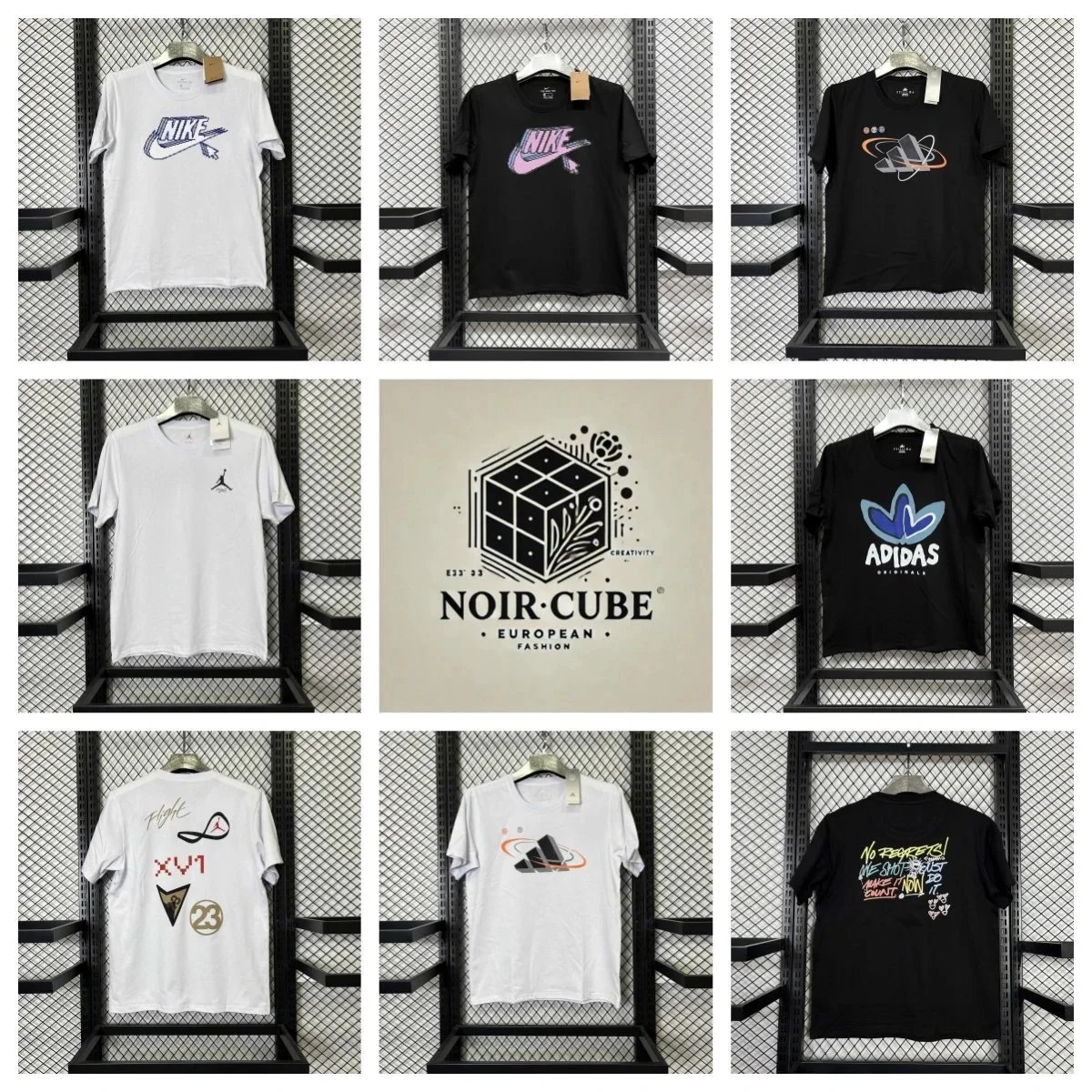 NOIR CUBE x Nike & Adidas Collaborative T-Shirts Collection