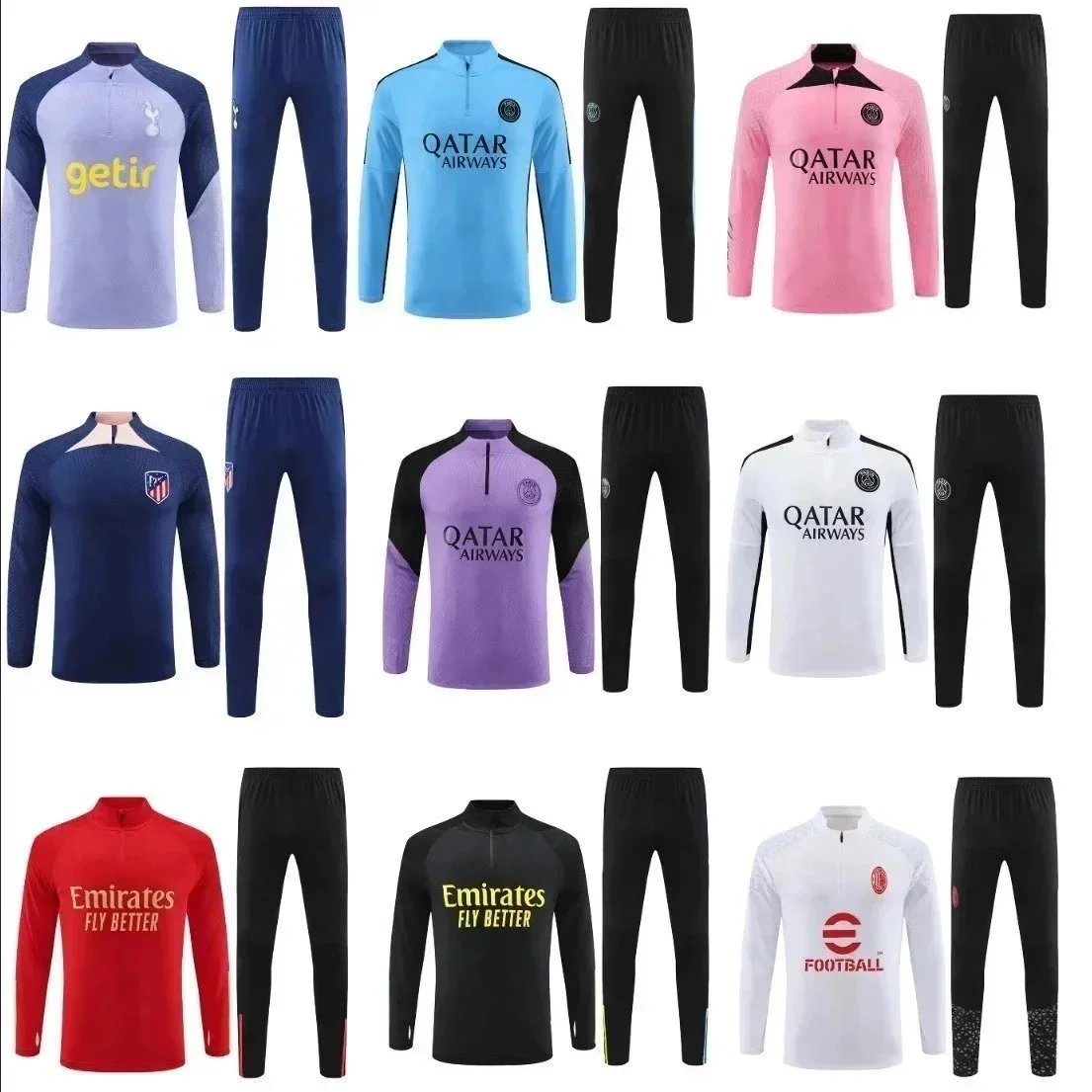 Official Football Training Tracksuits for Men and Women