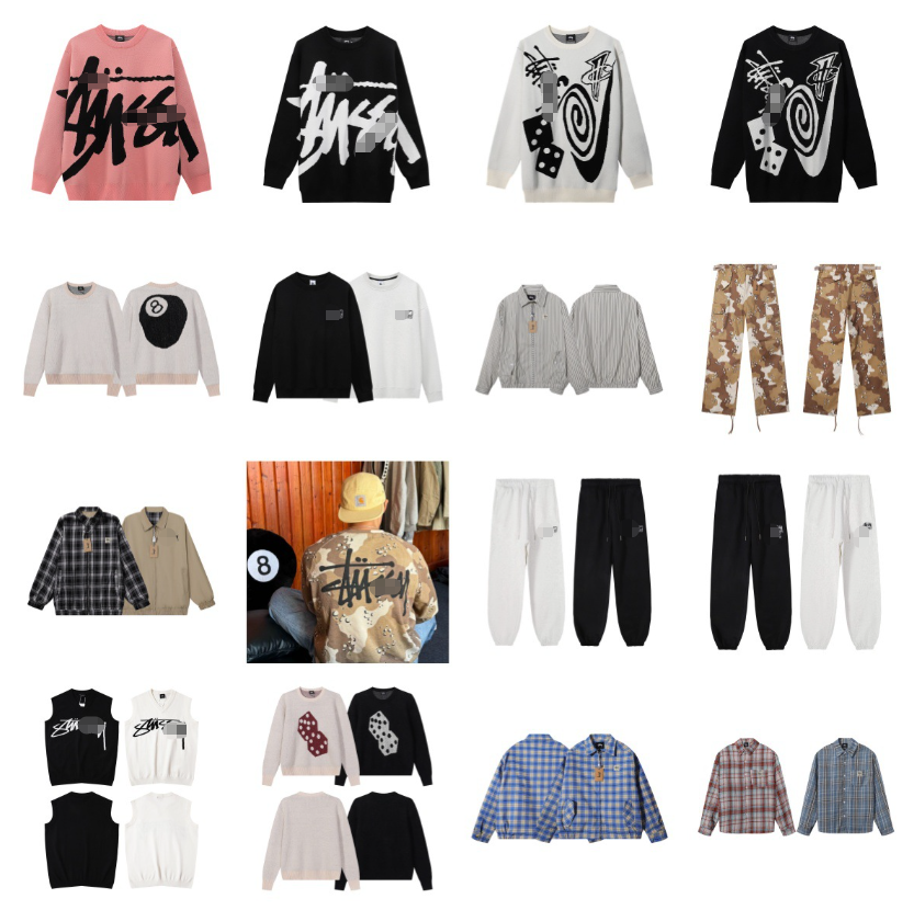 Stussy Graffiti Print Sweatshirts and Streetwear Collection