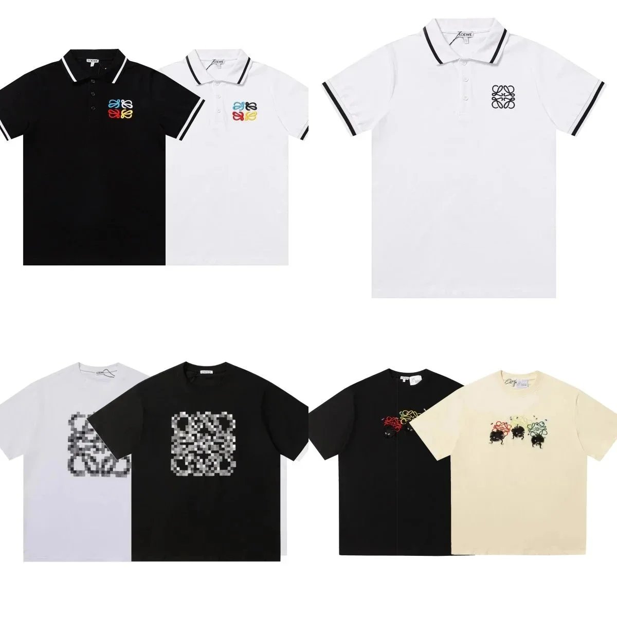 ACNE STUDIOS Logo Embroidered Polo Shirt and T-Shirt Collection