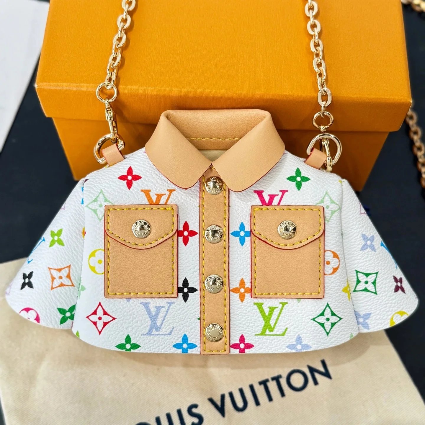 Louis Vuitton Multicolor Monogram Shirt Bag