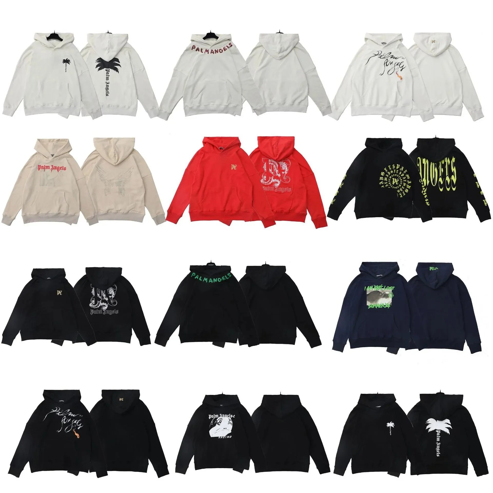 Palm Angels Hoodies Sweatshirts Men Women Streetwear Fashion