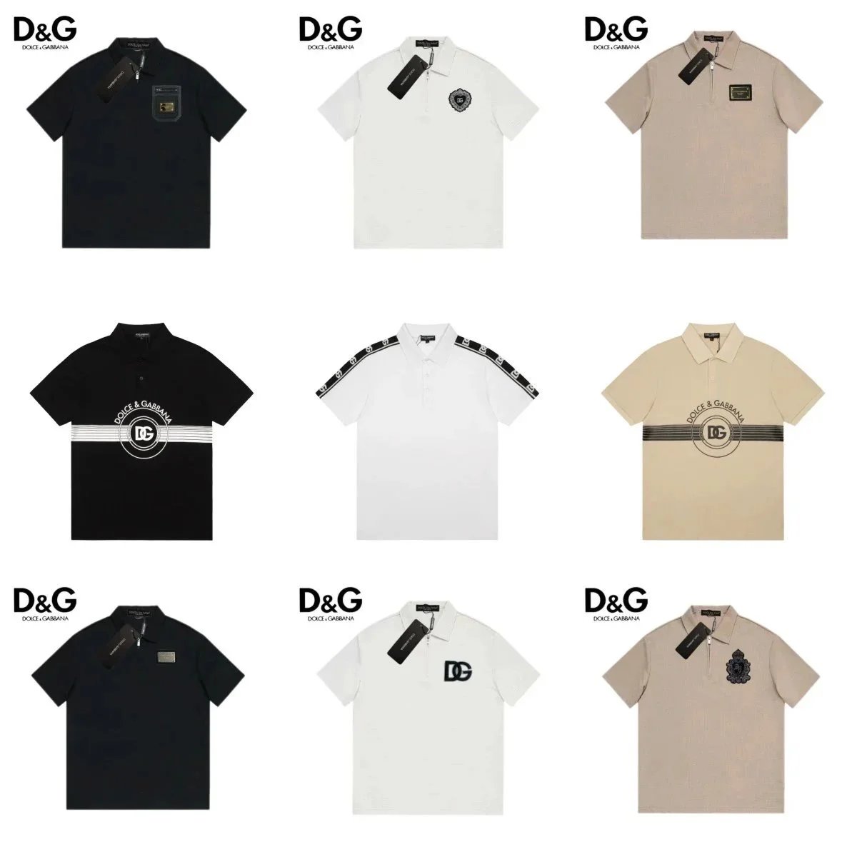 Dolce & Gabbana Men's Polo Shirts - Classic Style with Logo Design