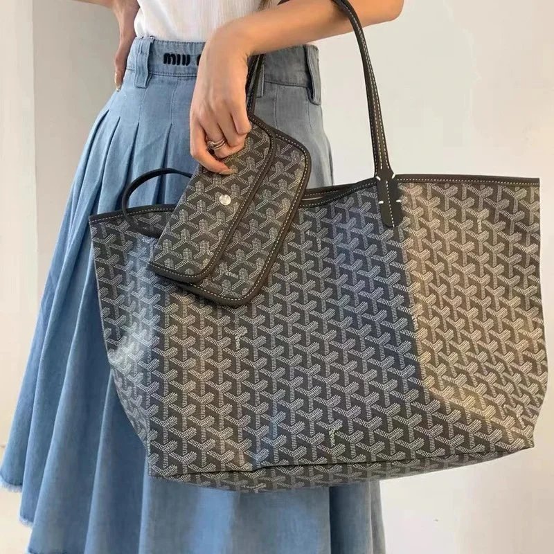 Goyard Saint Louis Tote Bag with Monogram Pattern