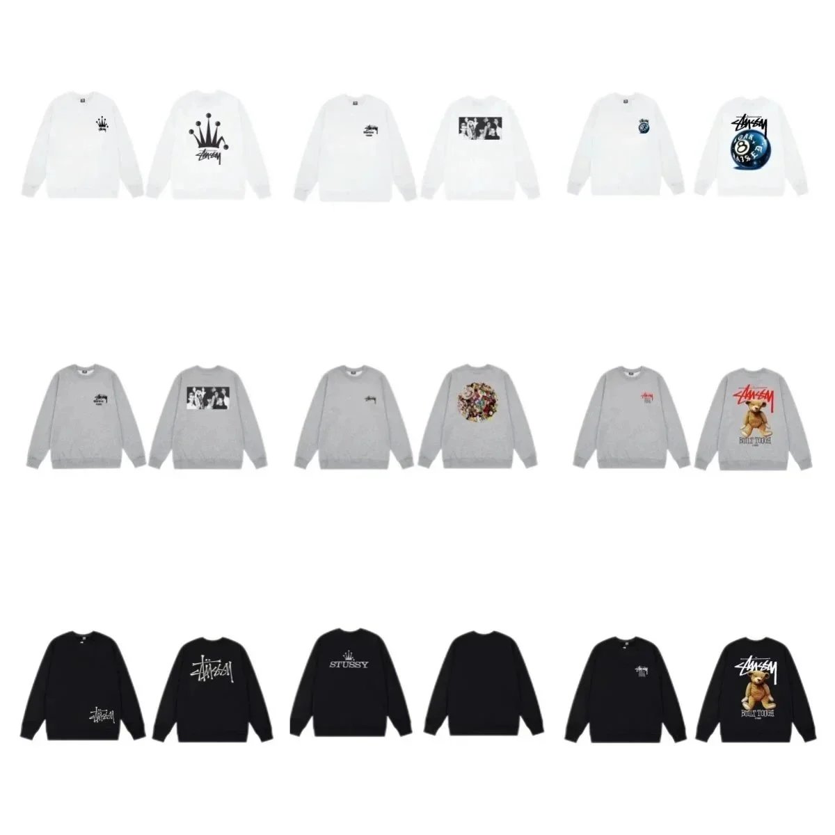 Stussy Crewneck Sweatshirts Collection - Streetwear Fashion