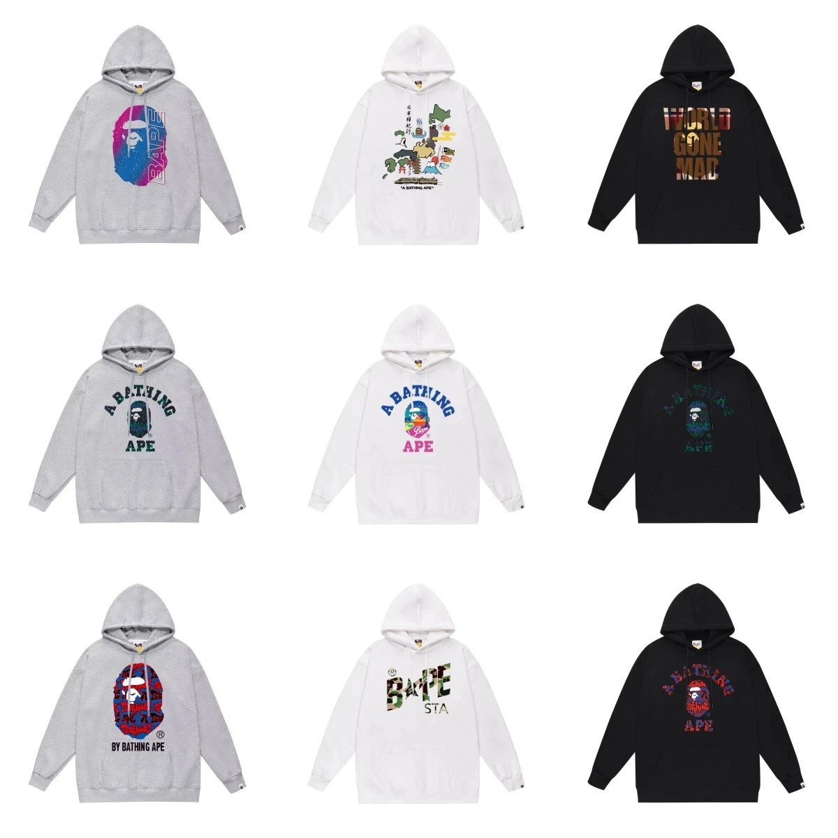 A Bathing Ape Hoodies Collection - Streetwear Fashion