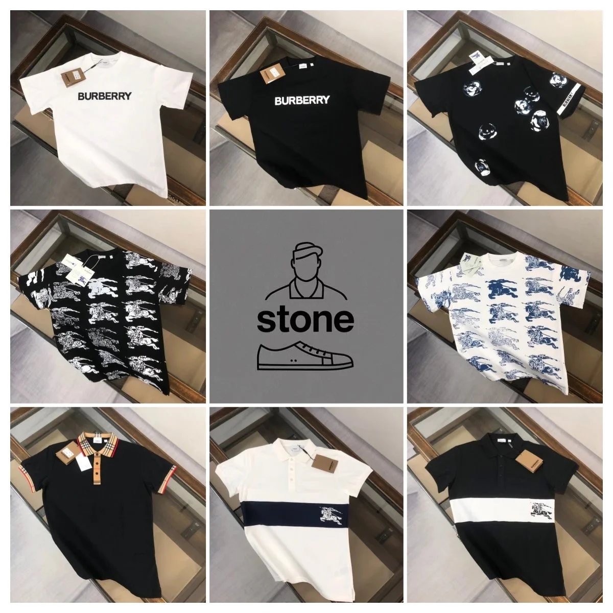 Burberry Men's T-Shirts and Polo Shirts Collection