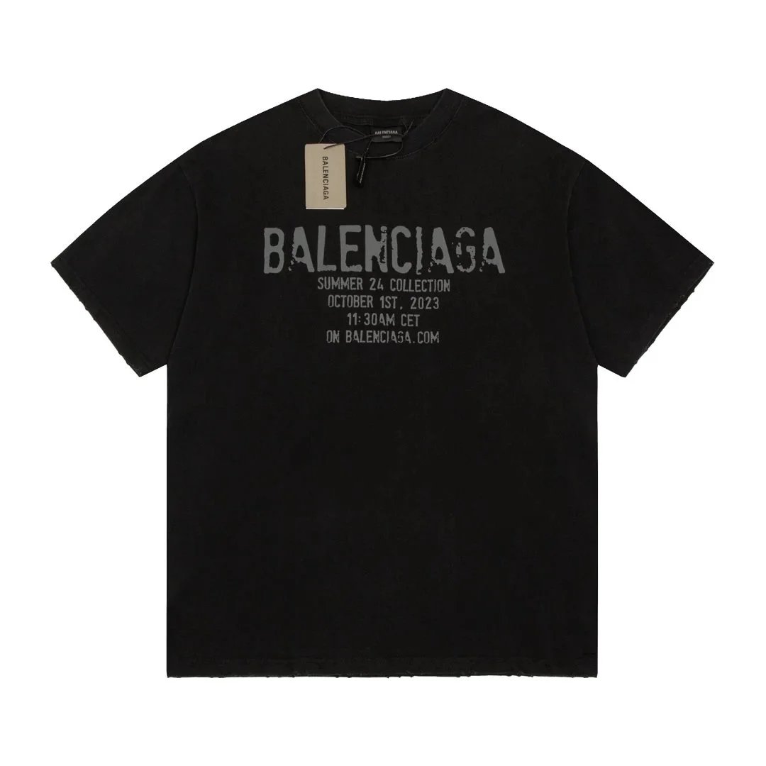 Balenciaga Summer 24 Collection T-Shirt Black
