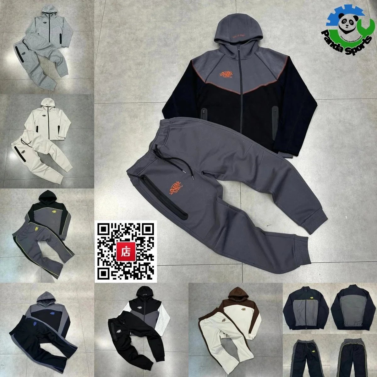 Men's Sport Suit Tracksuit Hoodie & Pants Set for Workout and Casual Wear