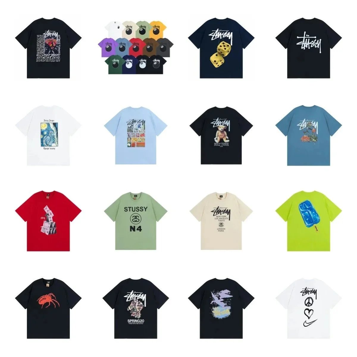 Stussy T-Shirts Collection - Streetwear Fashion for Men and Women